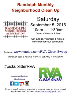 Randolph September 5th CleanUp